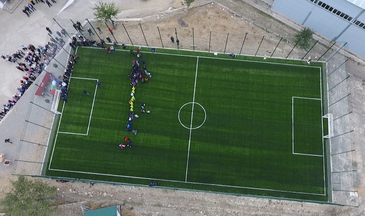 Новое футбольное поле запустили в Хунзахском районе