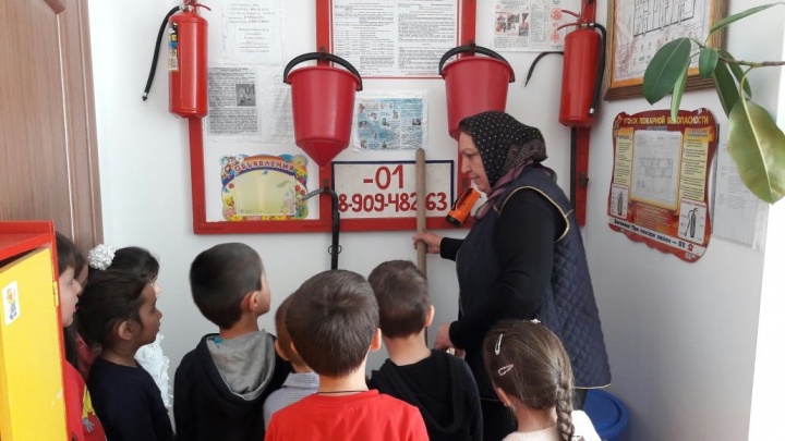В детских садах Хунзахского района учат правила пожарной безопасности